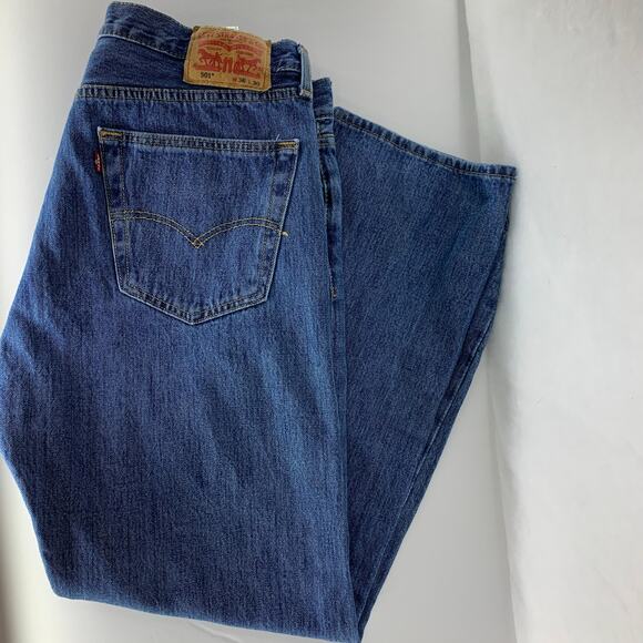Levi's Other - Levi’s 501 Straight Leg Regular Fit Button Fly Mens Jeans 36 30
